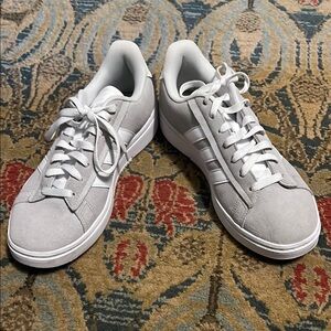 Adidas Gray and White Grand Court Sneakers EUC 9.5/ Euro 42